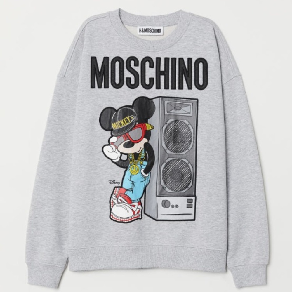 SOLD-Moschino TV x HM Unisex Sweatshirt Appliques